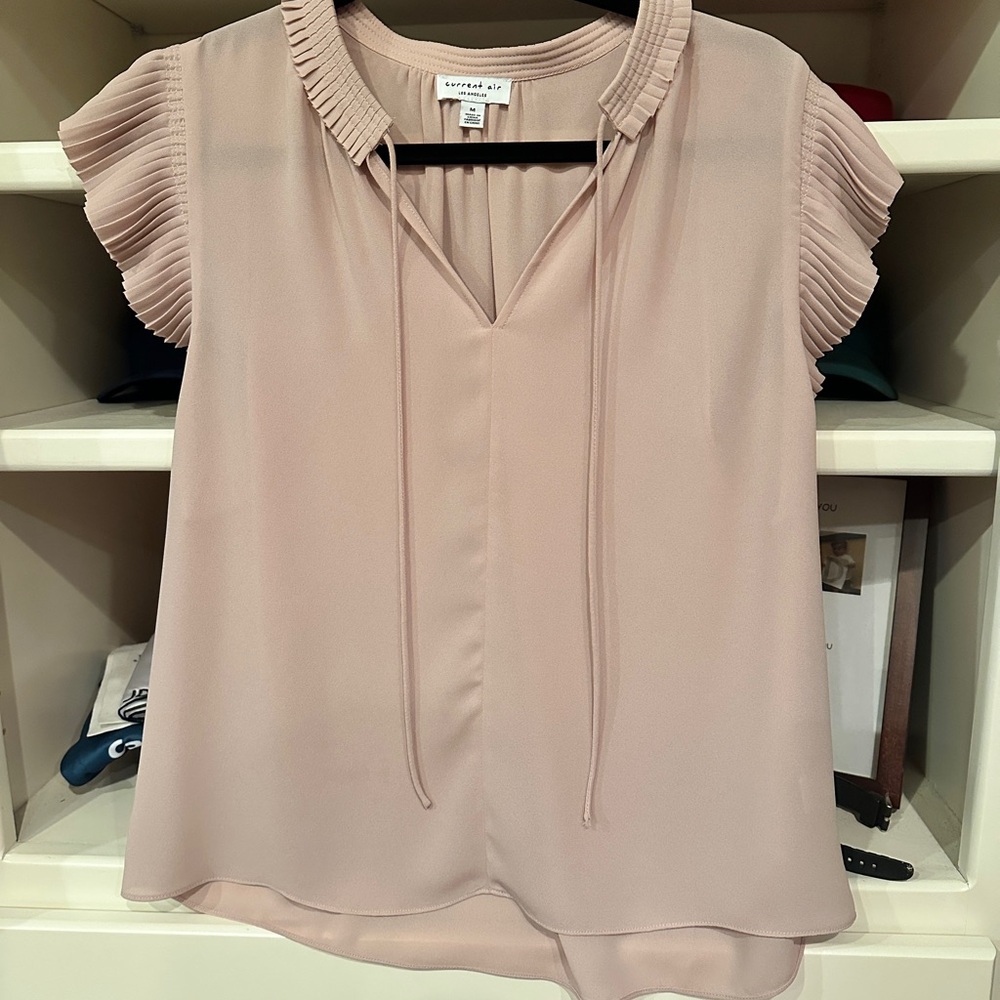 Lush Blush Pink Pleated Women's Top